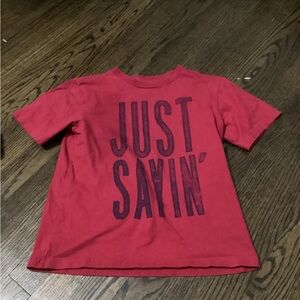 Boys The Children’s Place Medium 7/8 Red Just Sayin’ Graphic Tee